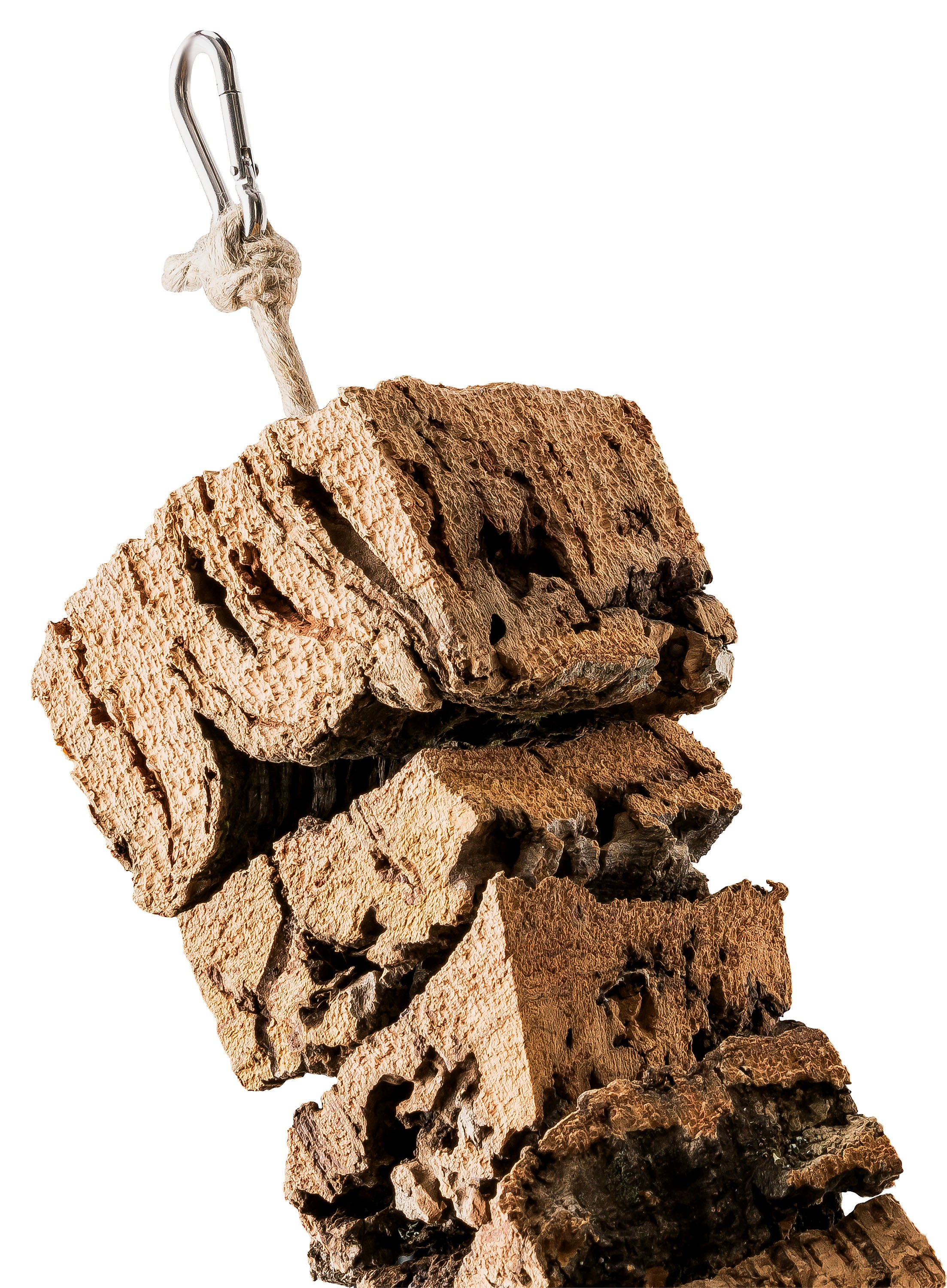 große Knabberstücke aus Korkrinde für Vögel