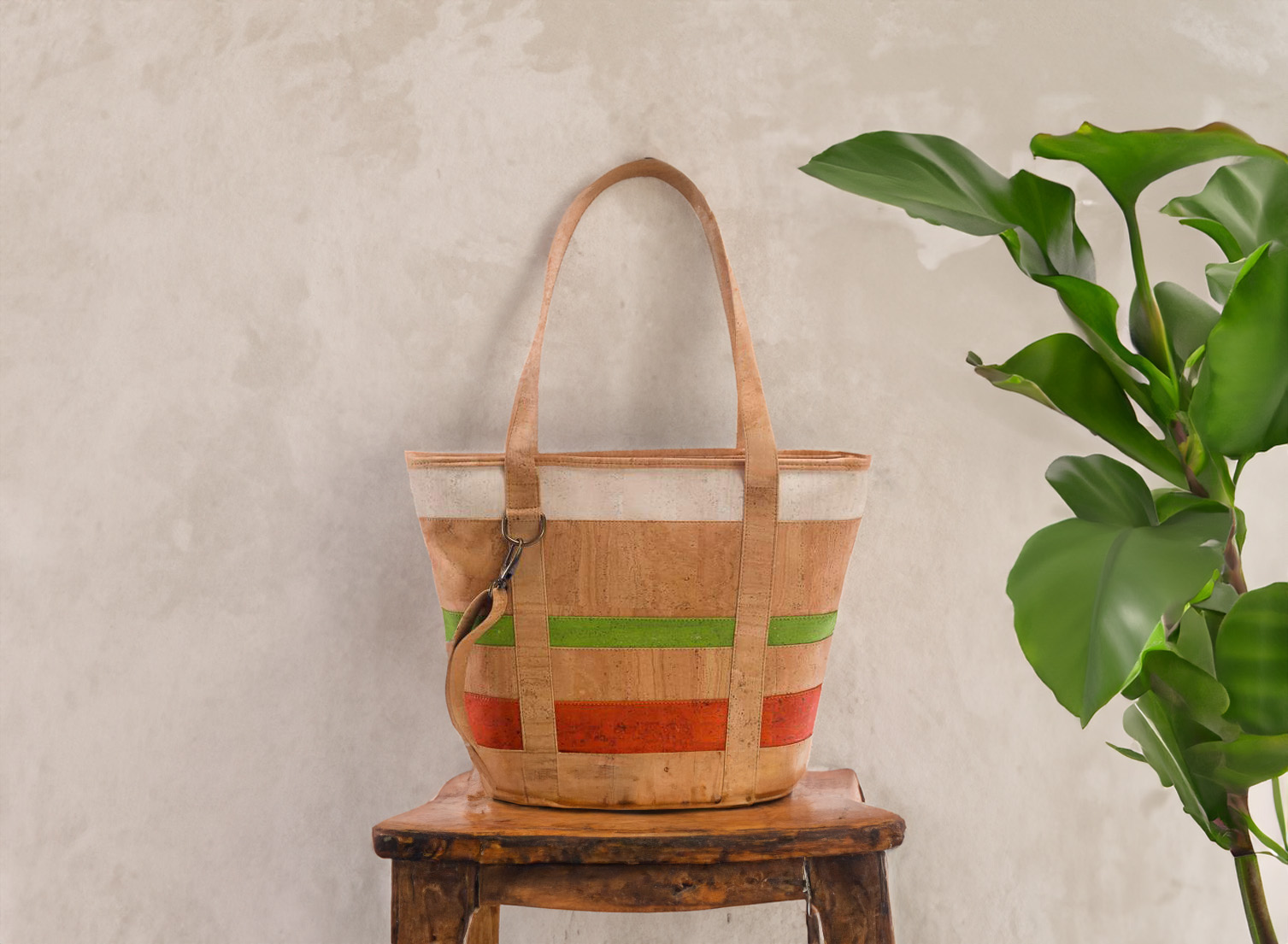große Alltags-Tasche aus Kork