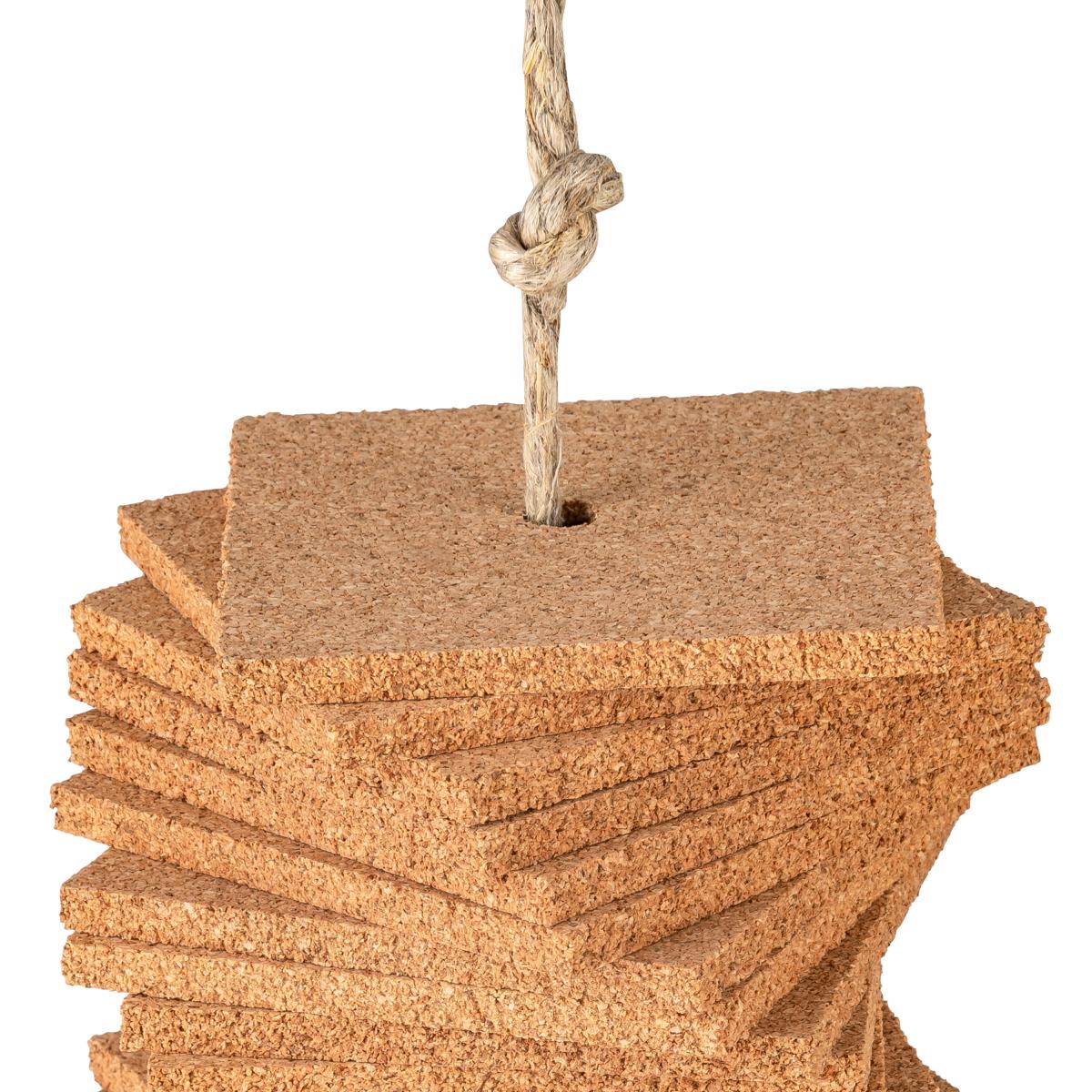 Vogelspielzeug - Kletterseil - Schaukel aus 100% Kork