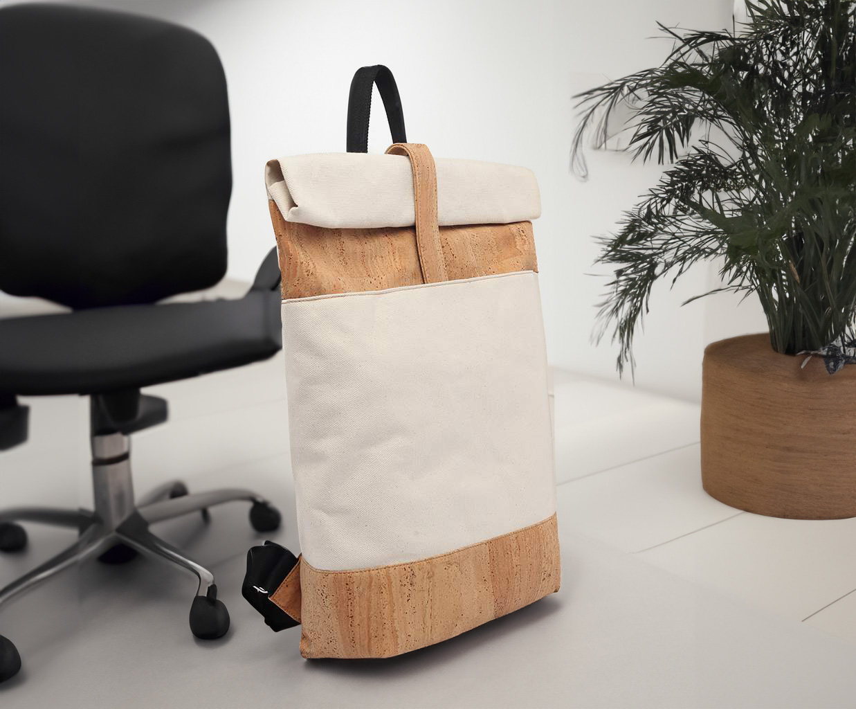 großer, praktischer Rucksack aus Kork