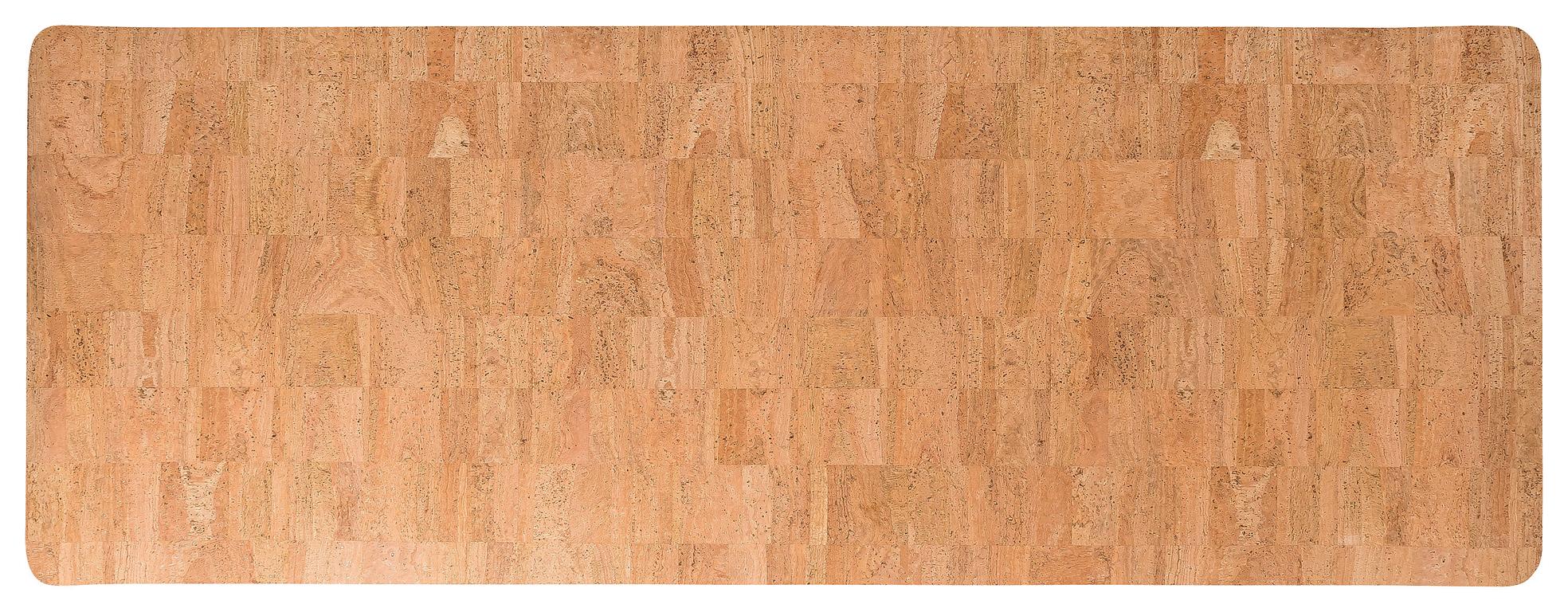 Beige Matte aus Kork für Yogaübungen