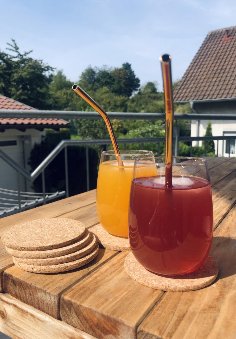 Untersetzer aus Kork für Gläser