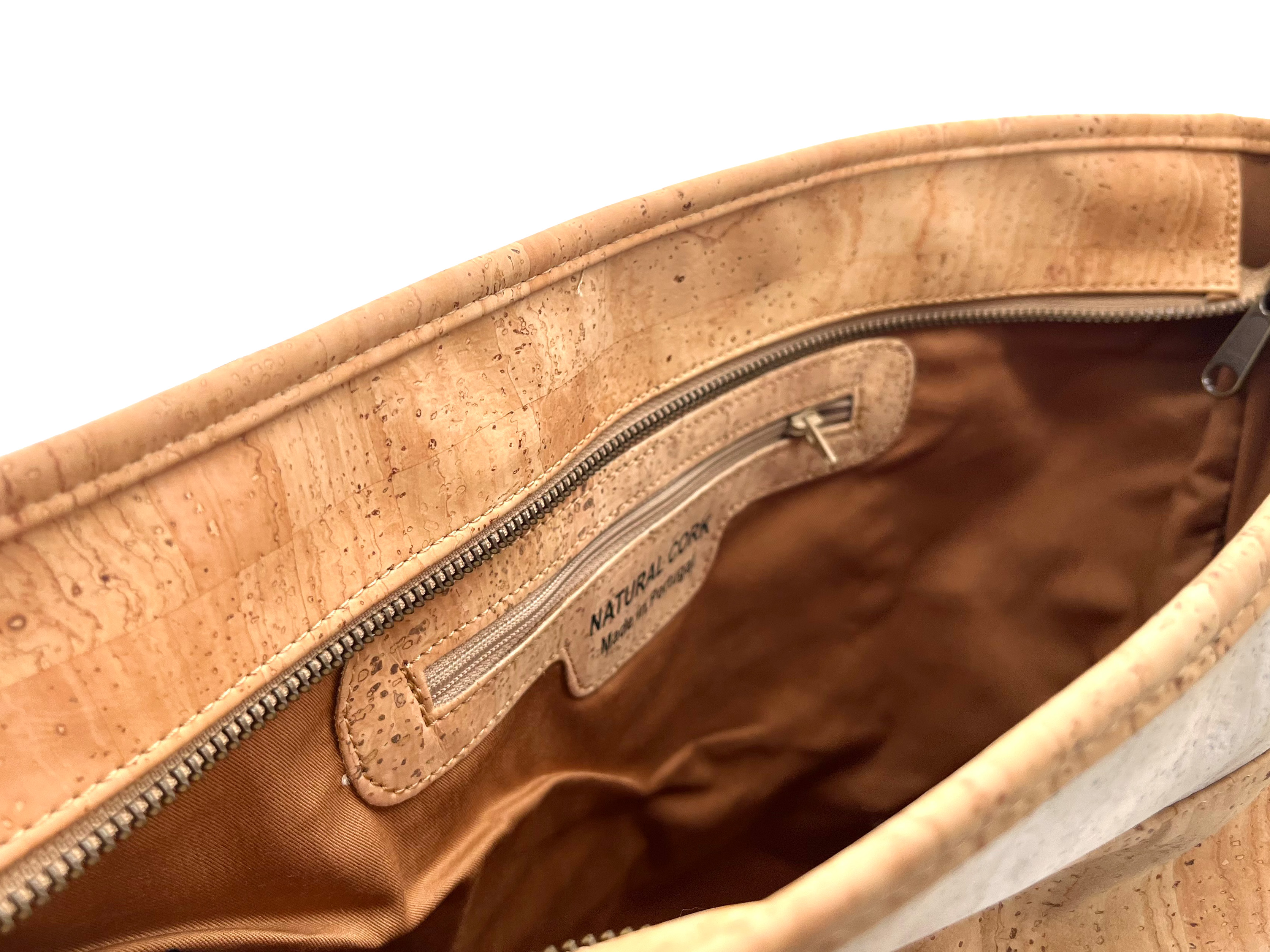 Innenansicht der Kork Tasche