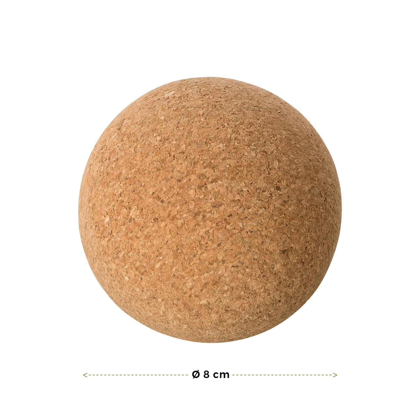 Faszien Massage Kugel aus Kork 8cm