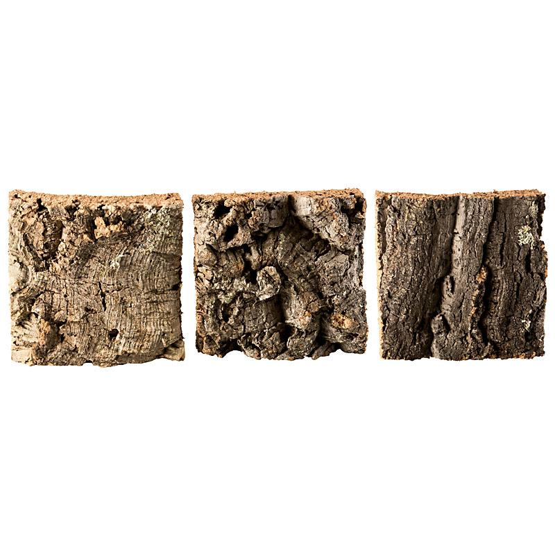 Natur-Korkrinde, 3 Stück, gleich groß bestellen (Modellbau/Krippenbau)