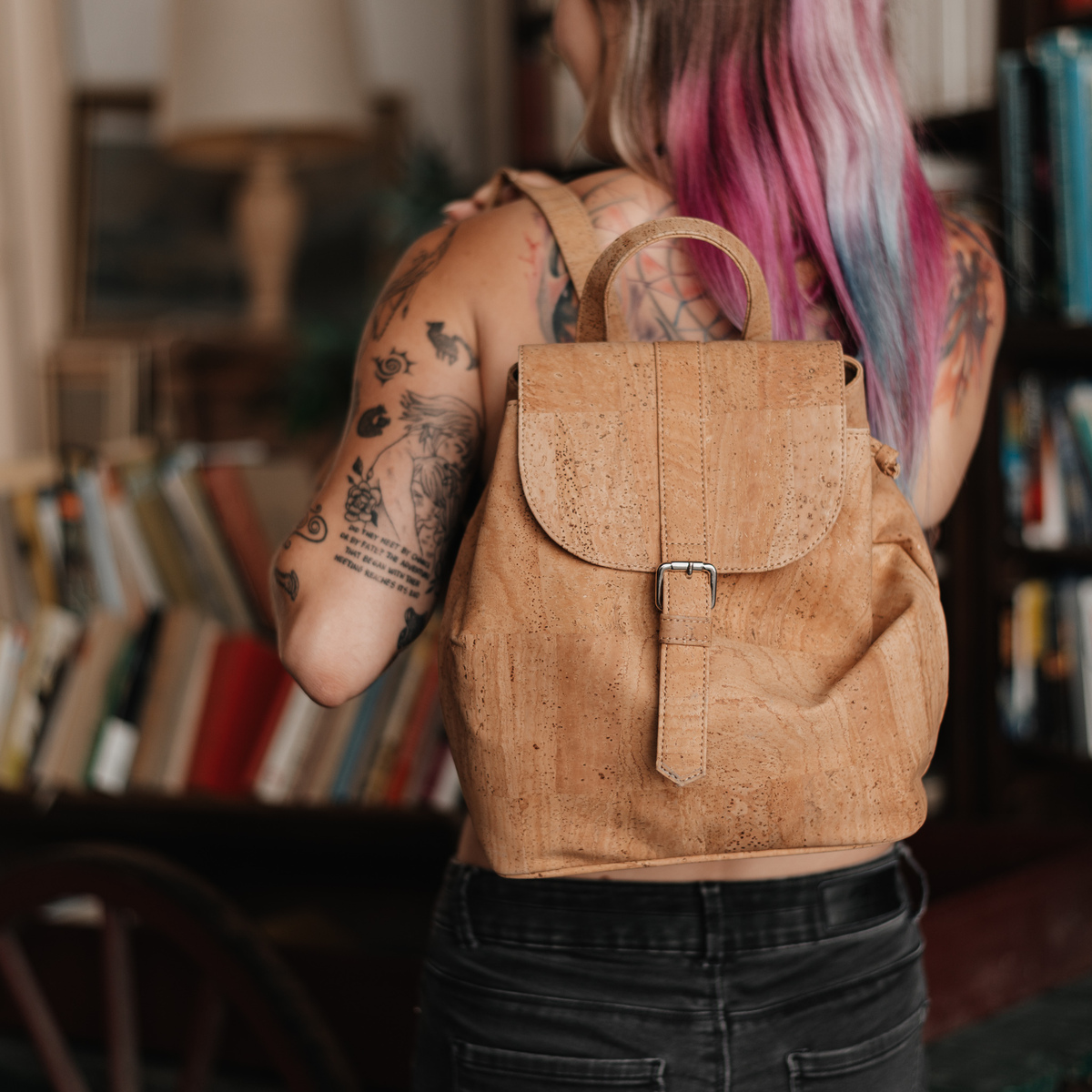 Beiger Rucksack