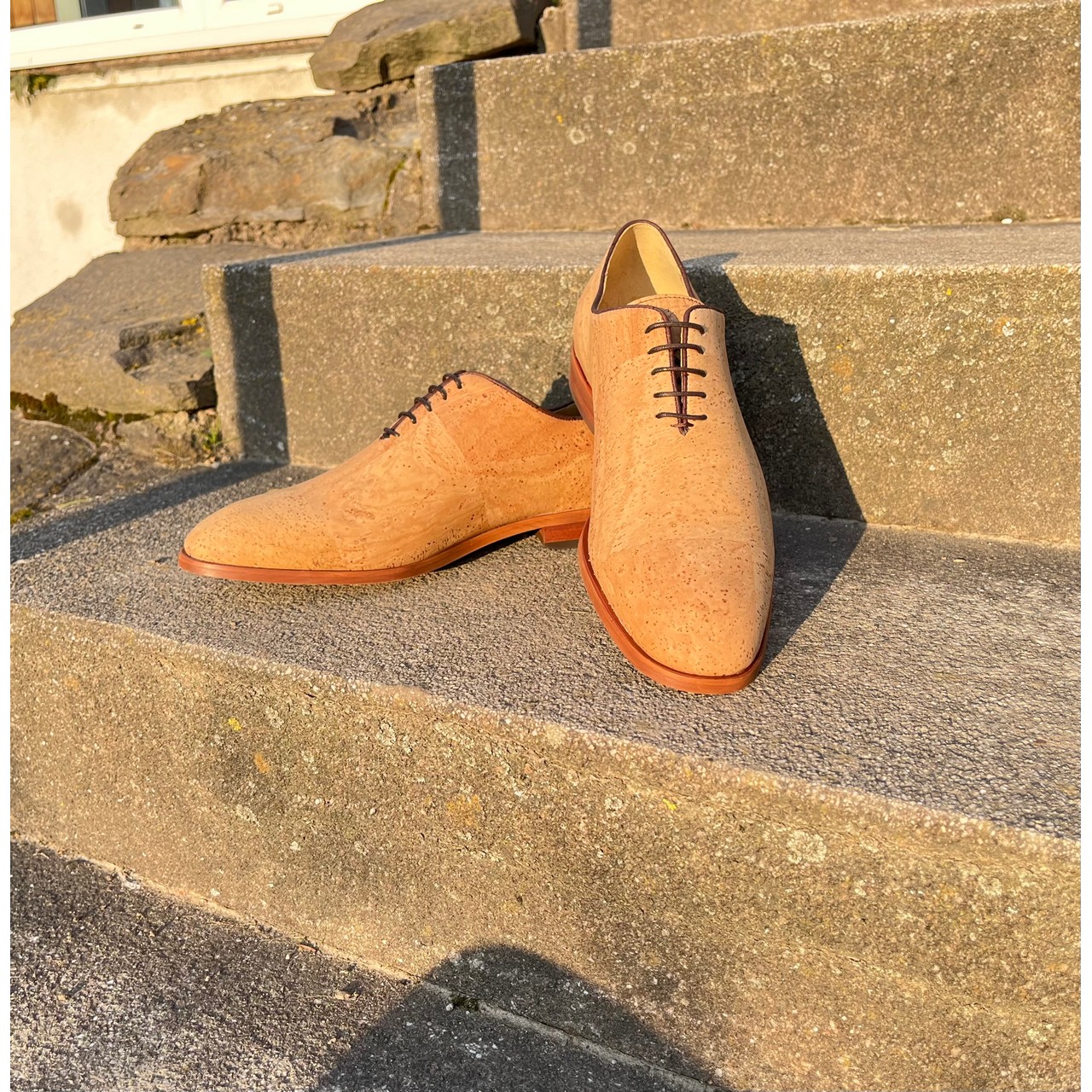 Eleganter Kork-Schuh für Herren, Gr. 40 - 46