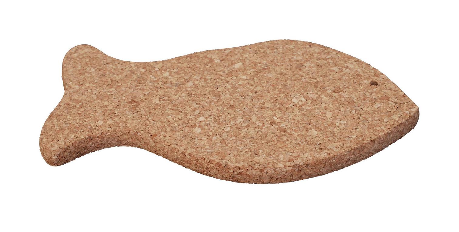 Untersetzer für (mittelgroße) Töpfe und Pfannen in der Form eines Fischs kaufen (Naturkork)