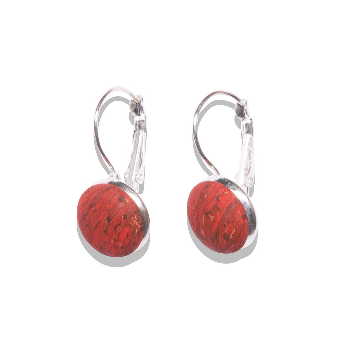 Stylischer Ohrring in Rot