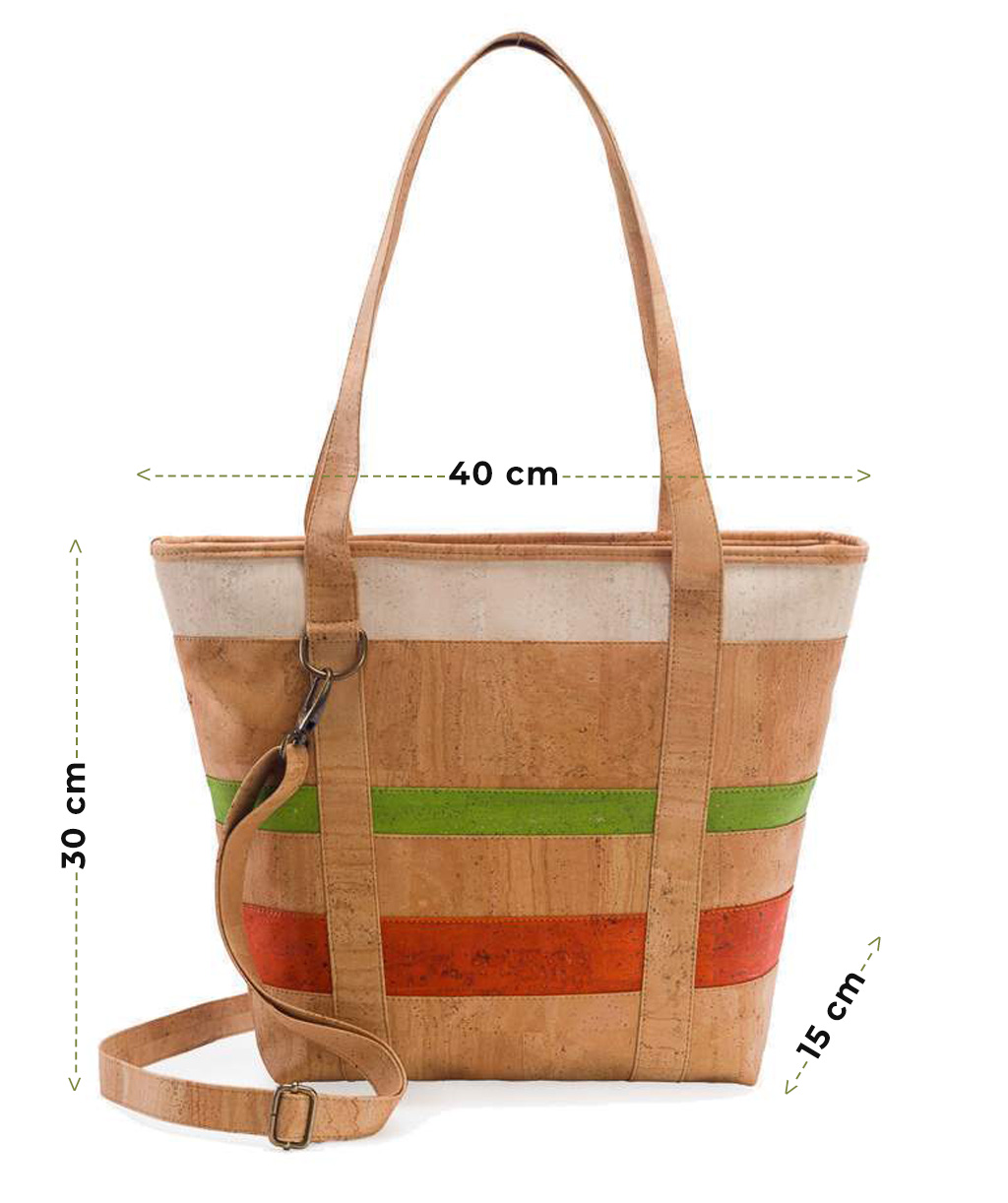 Korktasche, Maße