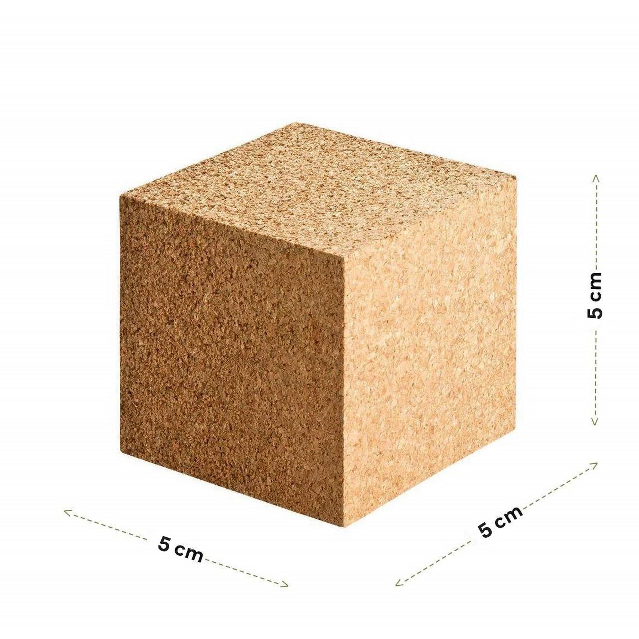 Presskorkwürfel zum Basteln mit 50x50x50 mm