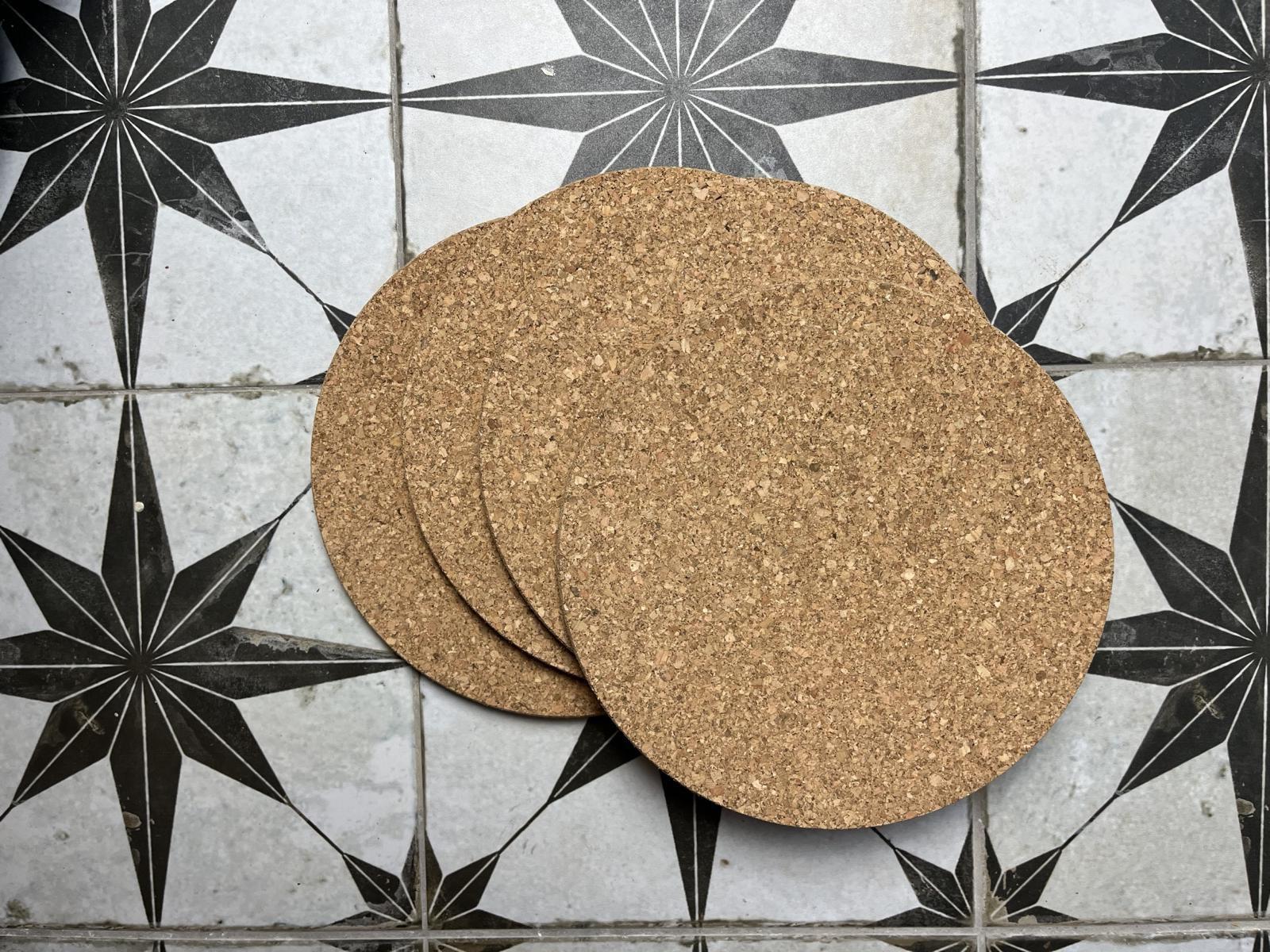 Kork-Untersetzer 20cm rund