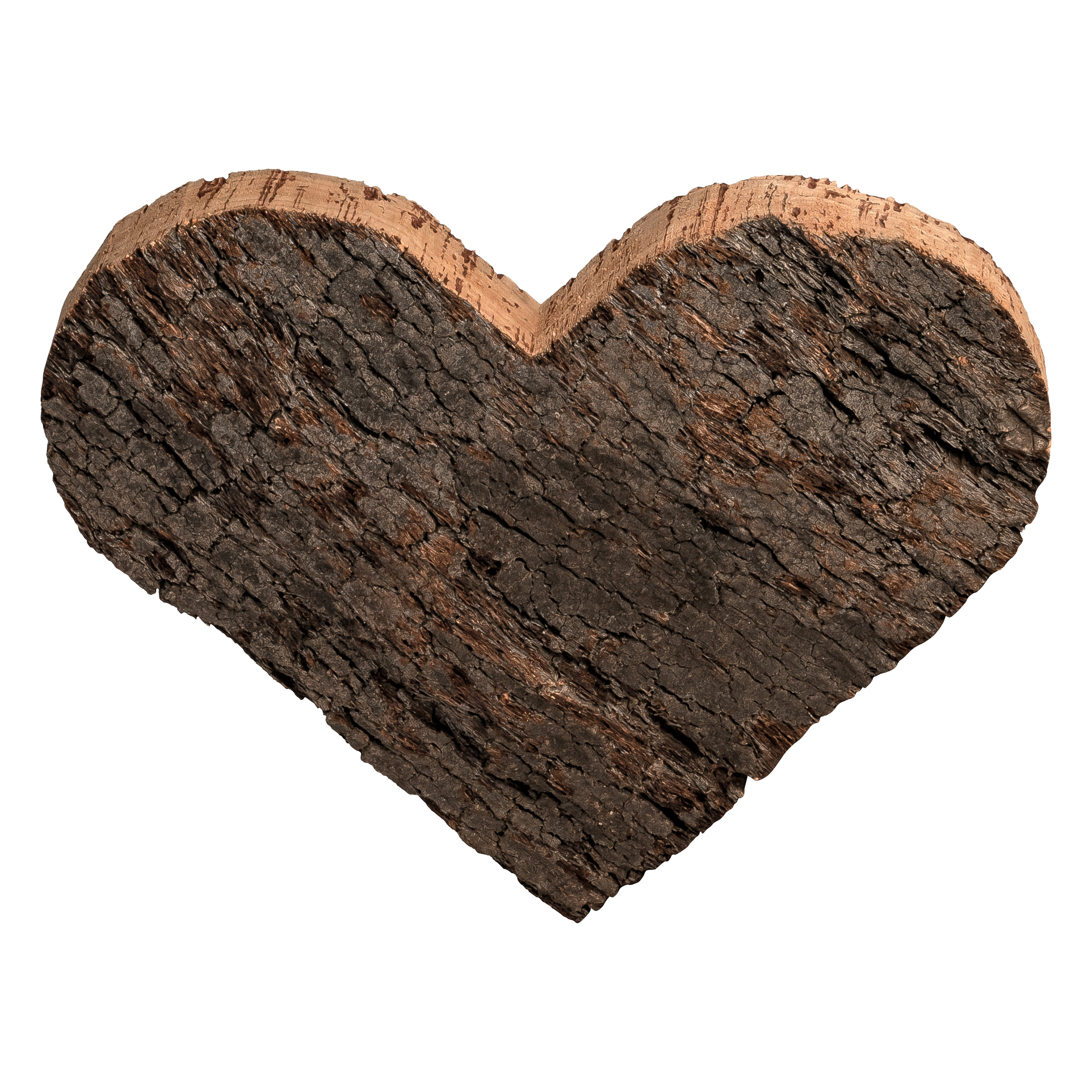 Naturkorkrinde in Herz-Form