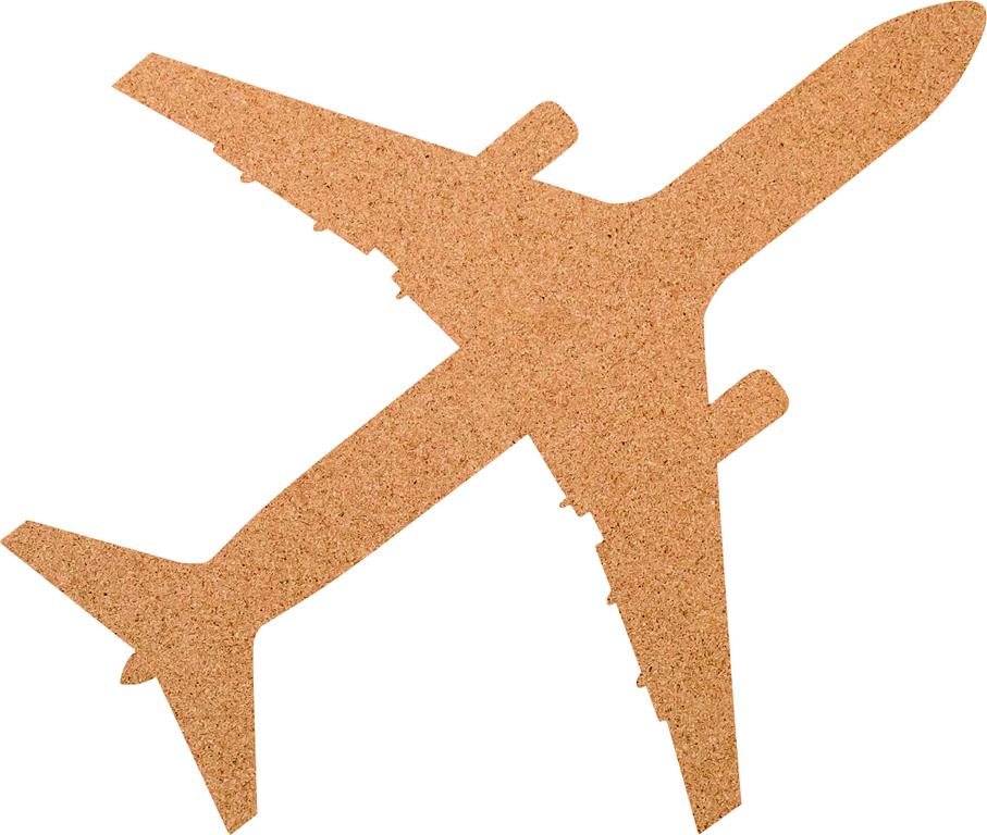 Kork-Pinnwand Flugzeug