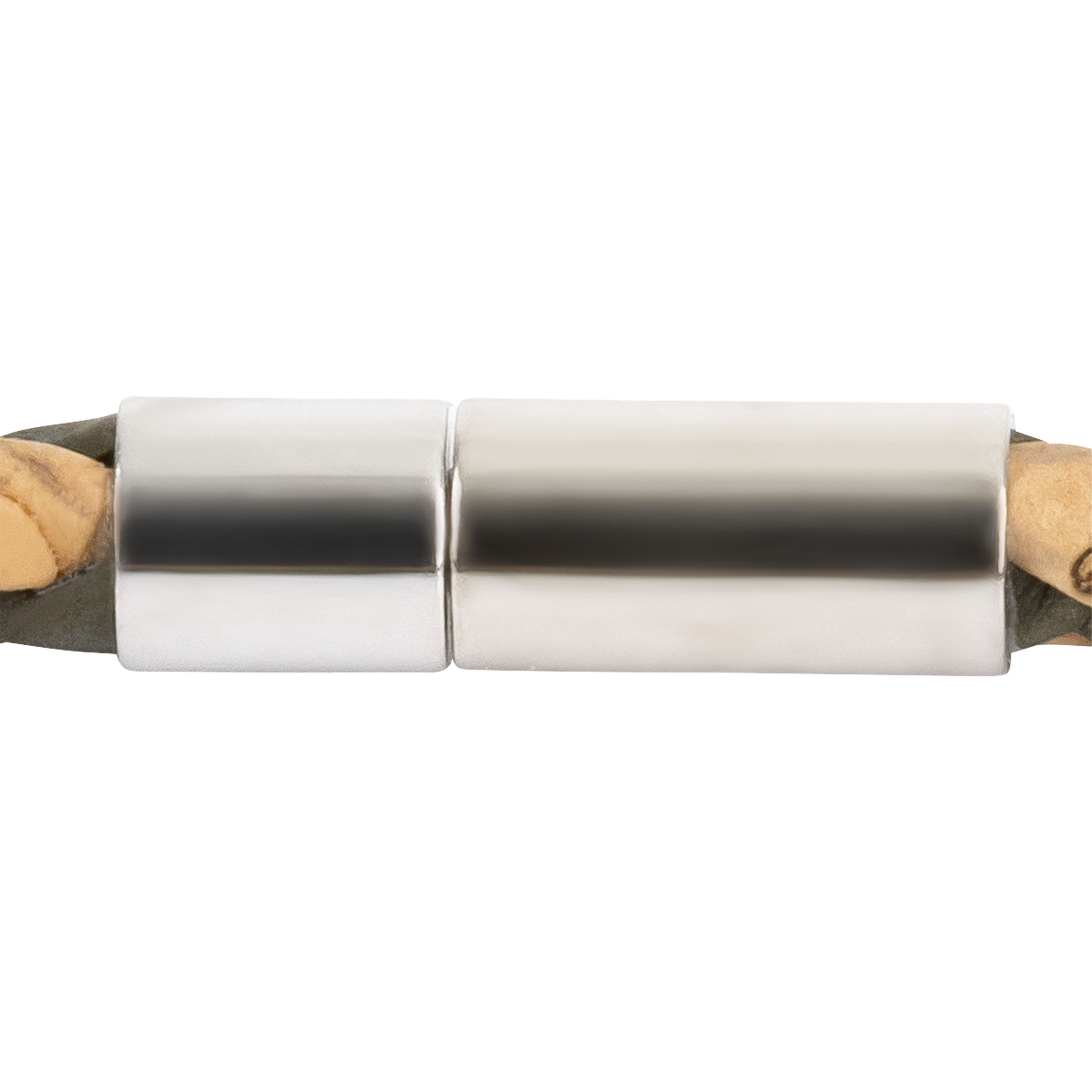 Schlichtes Korkarmband – Farbe Beige-Hellblau