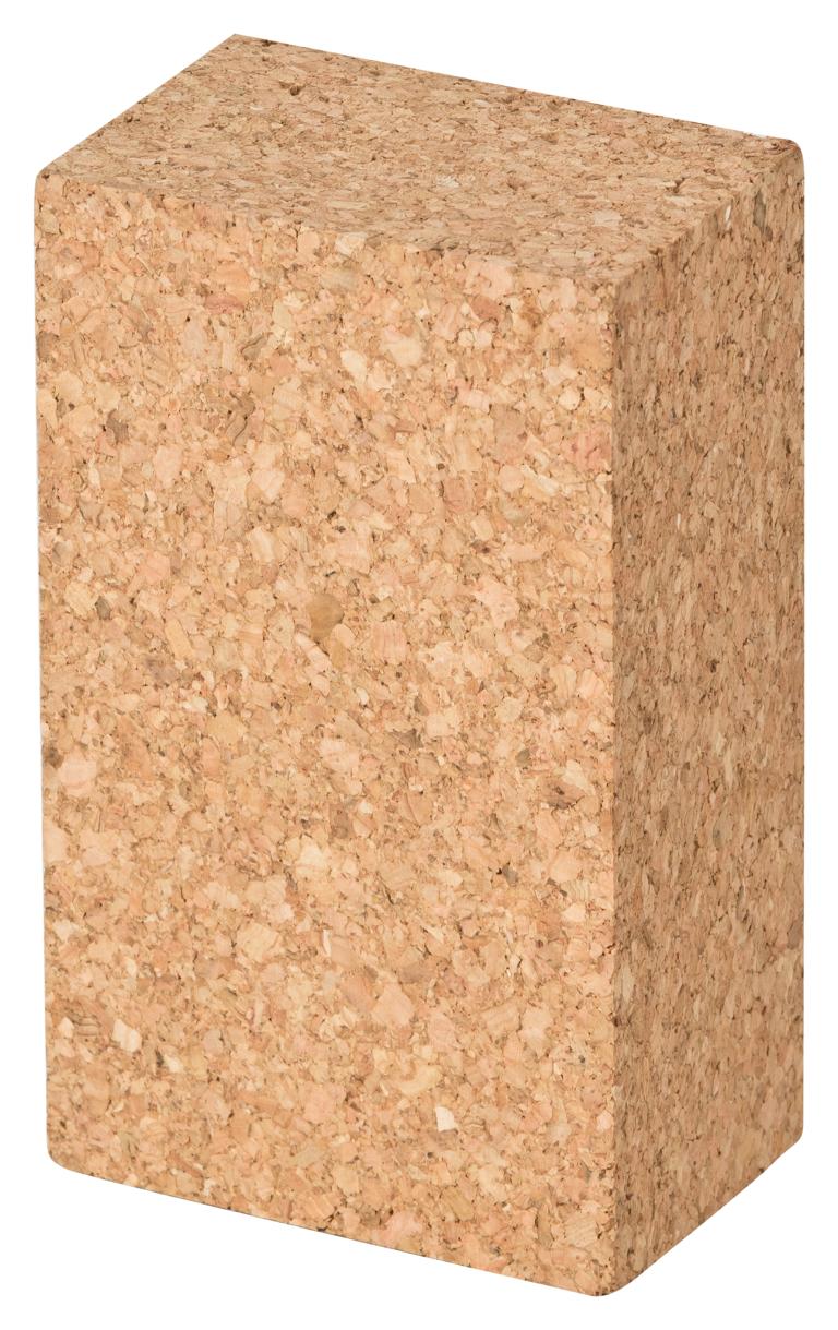 Handschleifklotz aus natürlichem Kork als Halterung für Sandpapier