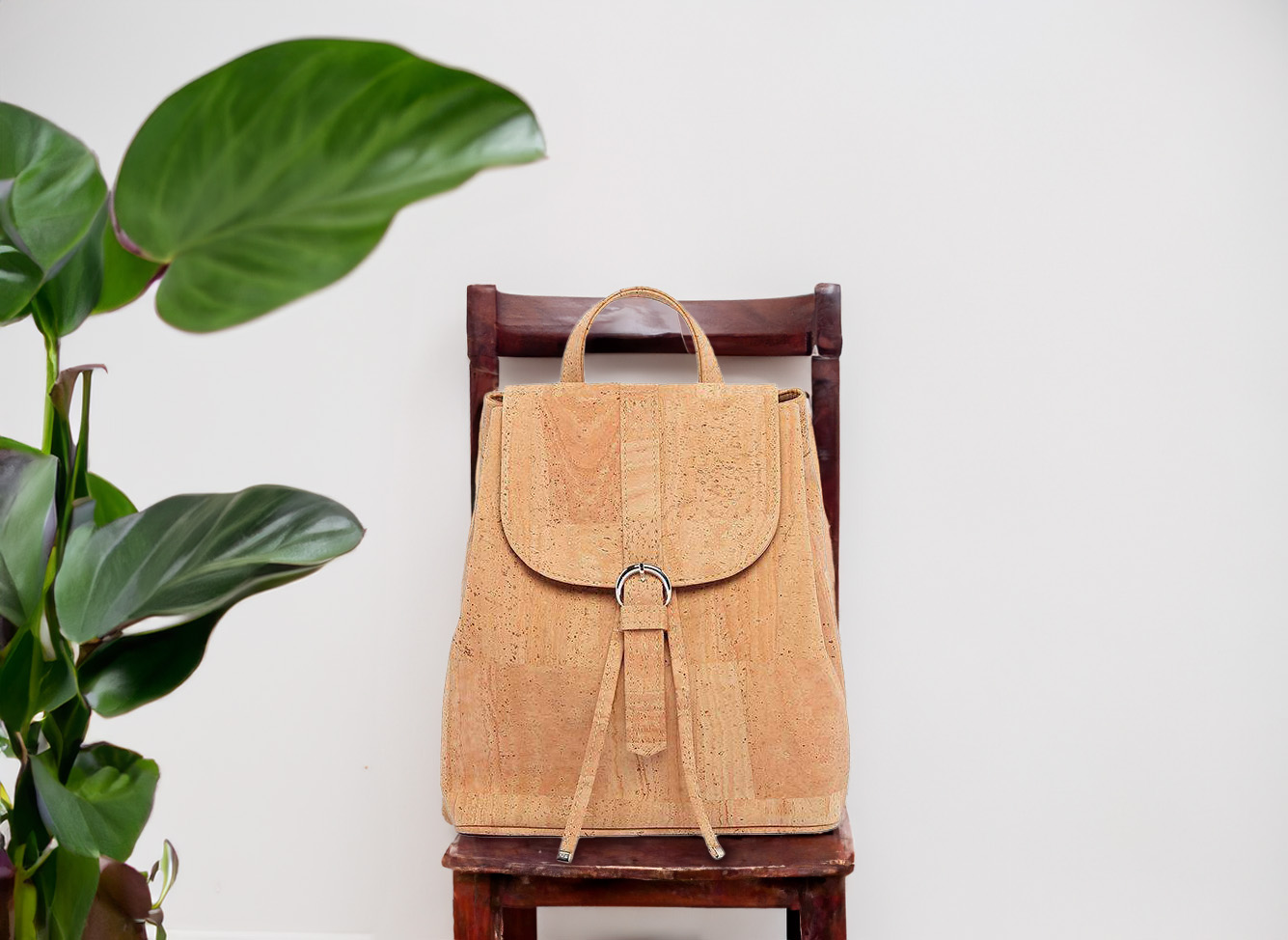 zeitloser Kork Rucksack