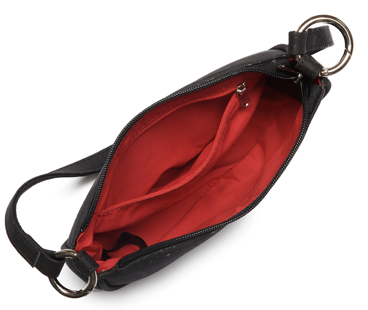 Innenansicht der kleinen Tasche aus Kork