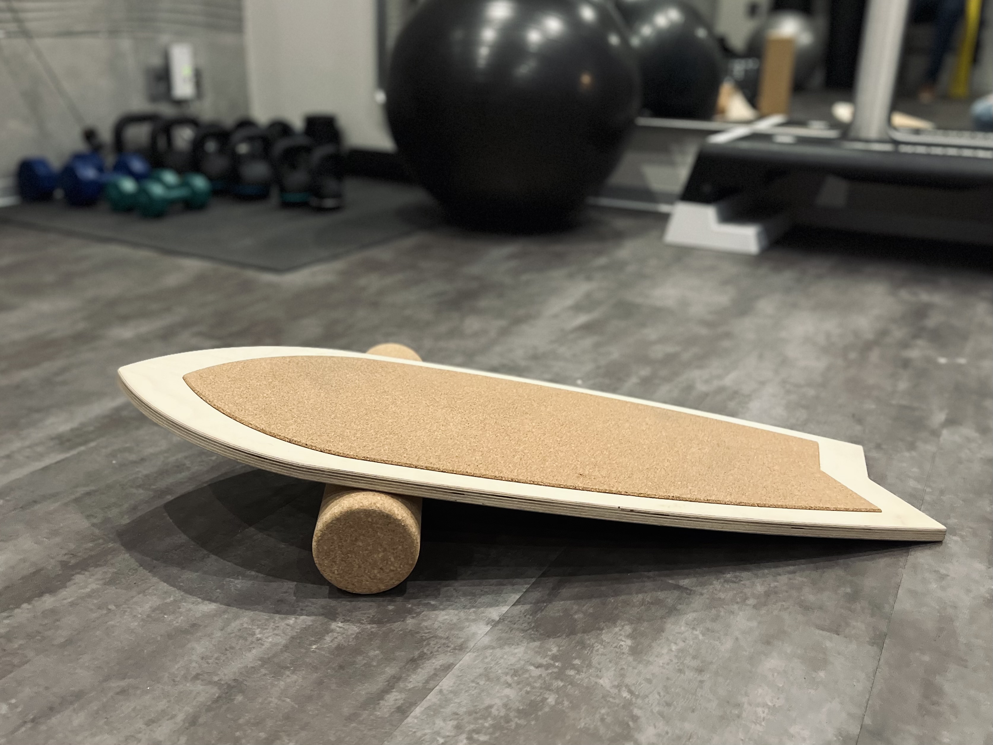 Blance-Board mit Korkrolle