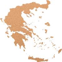 Kork-Pinnwand Griechenland